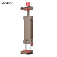 Andoer Universal แท็บเล็ตขาตั้งกล้องสามขาอะลูมินัมอัลลอยที่วางแท็บเล็ต108-242มม.ปรับได้ Clamp ความกว้าง Dual เย็นตัวประกับติด1/4นิ้วสกรูสำหรับ iPad/ iPad Mini/ iPad Pro