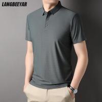 Top Grade Seamless New Brand Summer Mens Plain Simple Casual Turn Down Collar Polo Shirt Short Sleeve Tops Fashions Clothes Men Towels