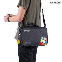 กระเป๋าขายดี QIYI M-BAG กระเป๋าแฟชั่นใหม่ชุดลูกบาศก์ QIYI Rubik กระเป๋าสะพายข้างแพ็คมือจับมีซิปแข็ง