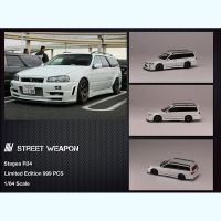 STREET WEAPON SW 1/64 GTR STAGEA R34 IN PEARL WHITE LIMITED 999PCS DIECAST MODEL CAR HANDMADE IN STOCK NOW