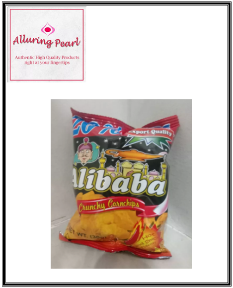 Alibaba Corn Chips Hot & Spicy 30g | Lazada PH