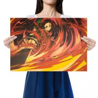 hot【DT】 WINMIR Posters Anime Of Demon Slayer Kamado Tanjirou Paper Poster Painting Wall Stickers