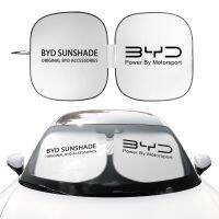 อุปกรณ์เสริมรถยนต์ที่บังแดดกระจกบังลมหน้ารถยนต์สำหรับ BYD F3 E6 Yuan บวก Atto F0 G3 I3 Ea1เพลงสูงสุด Tang Dmi ม่านบังแดด2din