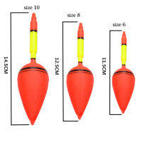 3ชิ้น/เซ็ตพลาสติก6 #/8 #/10 # ทะเลตกปลาท้องใหญ่ลอยแพตกปลาหินเบ็ดตกปลาในทะเล