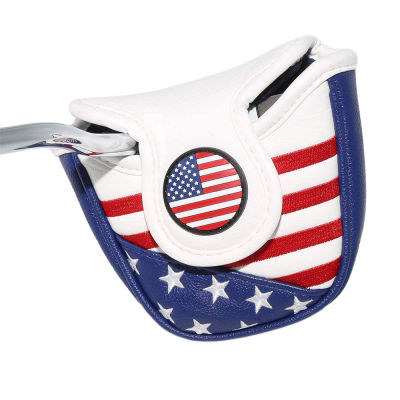 1pcs USA Mallet Putter Cover Headcover Magnetic Golf Head Covers Club for Scotty Cameron Odyssey Two Ball Taylormade