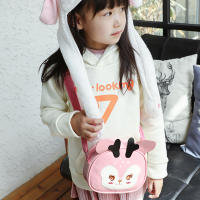 Fashion Children School Bags 3D Cartoon Print Plush Kids Backpack Kindergarten