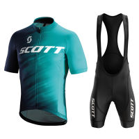 SCOTT Team cycling JERSEY set 2023 Man Summer MTB Race cycling clothing SHORT Sleeve ropa outdoor Riding Uniform ~