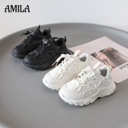 AMILA Trẻ Em Mới Của Sneakers Phiên Bản Thời Trang Hàn Quốc Màu Trơn Giày