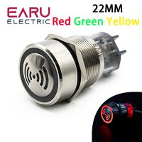 【hot】∏✧⊙ 22mm IP67 Ultrashort Alarm Indicator Lamp Flashmetal Buzzer 12V 24V 220V Intermittent sound Waterproor