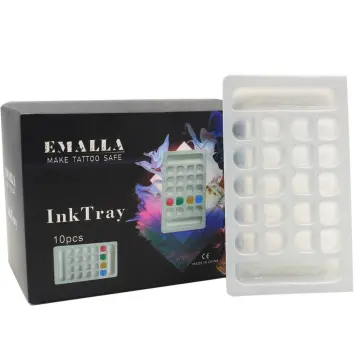 Amazon.com: Tattoo Pigment Tray, 24pcs Portable Tattoo Ink Dish for Shop :  Beauty & Personal Care