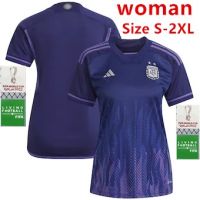 Boutique 2022/23【Woman】Argentina Away Shirt Size S-2XL Football Jersey Argentina Women Jersey 2022 Female Soccer Shirts