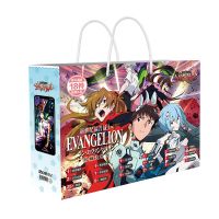 Evangelion อะนิเมะถุงของขวัญคอลเลกชันของเล่นพร้อมโปสการ์ด Asuka ป้ายโปสเตอร์ Ayanami BOE สติกเกอร์ที่คั่นหนังสืออะนิเมะของขวัญคู่รัก