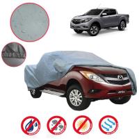 ส่งฟรี!! ผ้าคลุมรถยนต์ ผ้าคลุมรถทั้งคัน กันแดด กันฝน รุ่น MAZDA BT50 BT-50 4ประตู รถกระบะ สีเทา 1 ผืน ส่งฟรี