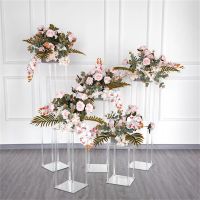 【hot】❖⊕﹊  Transparent Wedding Table Centerpiece Display Rack Window Birthday Decoration