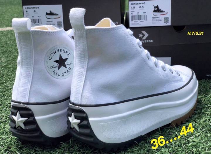 รองเท้าผ้าใบหุ้มข้อ-converse-all-star-สีขาว
