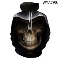 2021 New Casual Hoodies Cool Skull Fashion Men Women Children 3D Print Sweatshirts Streetwear Boy Girl Kids Pullover Tops