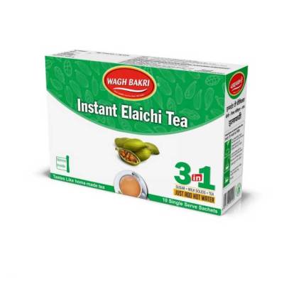 Wagh Bakri.Elachi -Cardamom Instant Tea Premi 3in1 14g (กระวานเขียว สูตรน้ำตาล สำเร็จรูป 10 ซอง 80 กรัม)