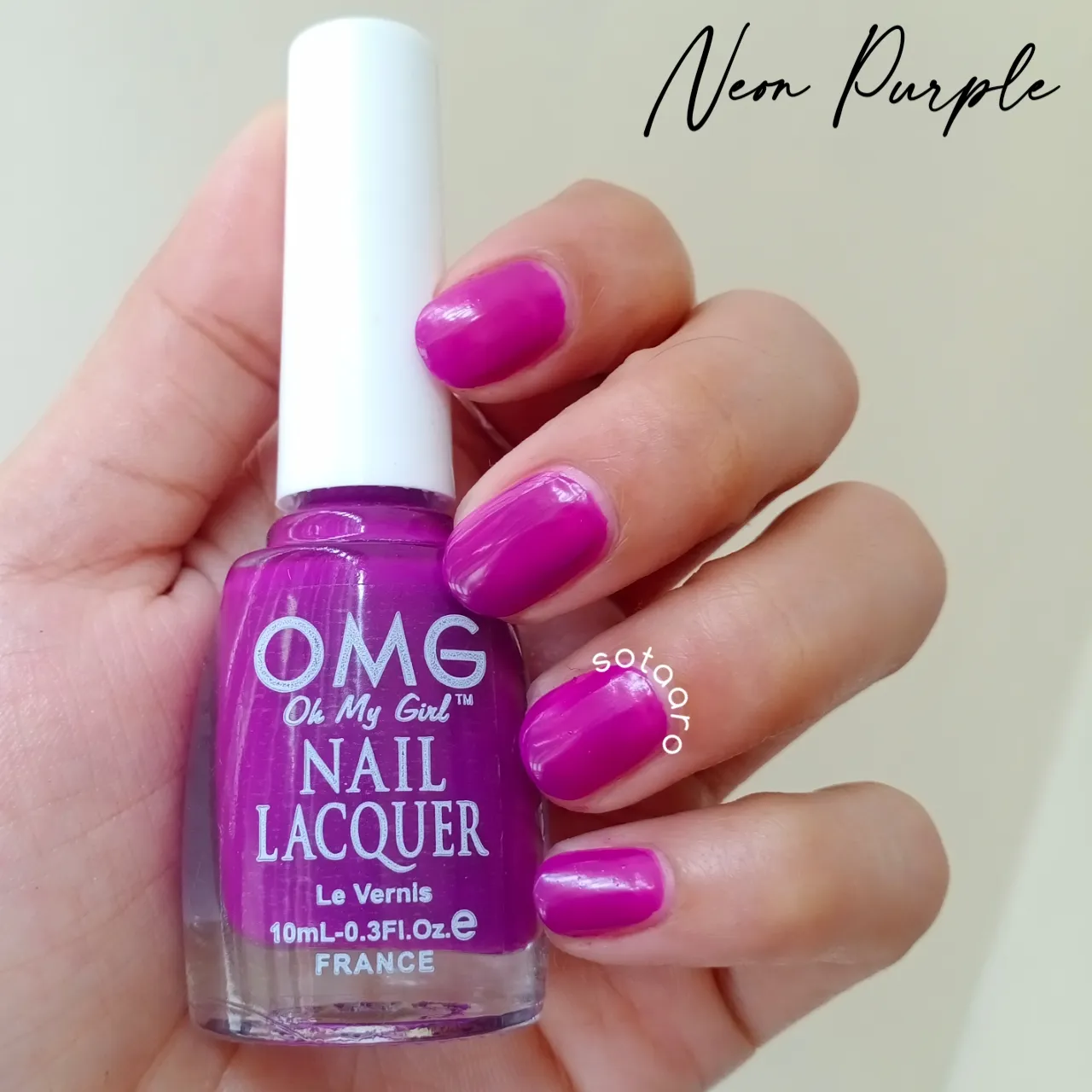 Neon Purple OMG nail polish by rosy levres | Lazada PH