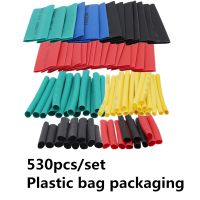 ❁﹉✆ 127/164/328/530pcs/set Assorted Heat Shrink Tube Black/Colorful Wire Wrap Electrical Insulation Cable Sleeving 2-13mm 40 Off