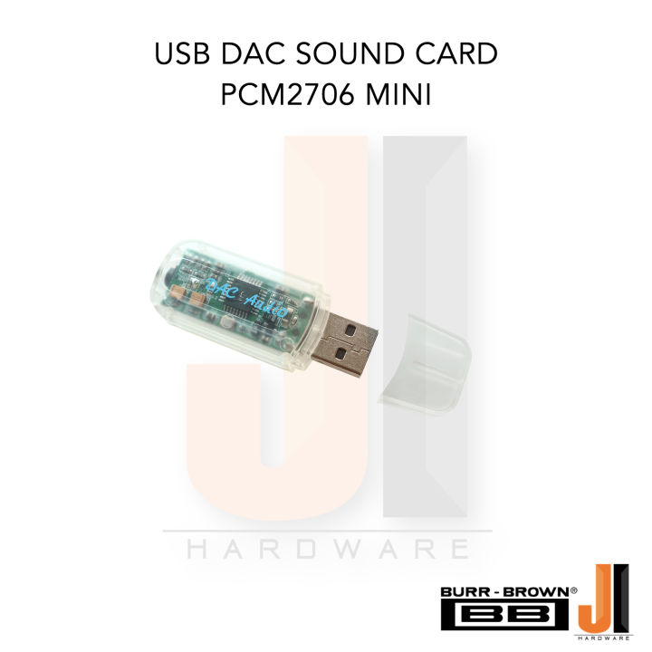 usb-dac-sound-card-pcm2706-mini-for-pc-tablet-laptop-smart-phone-support-ios-windows-android-ของใหม่มีกล่องใส่มีการรับประกัน