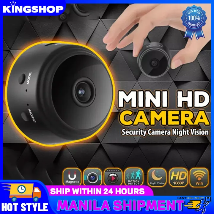【Original + 24 hours delivery】Mini A9 Camera Connect To Phone Cctv