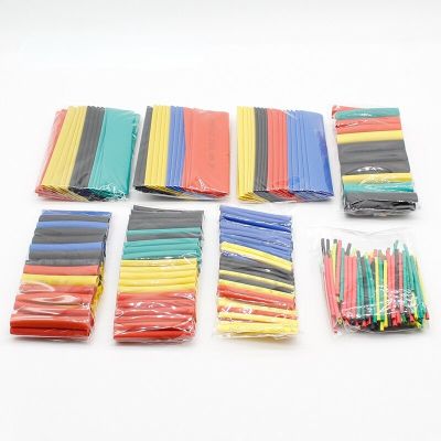 328Pcs Colorful Assorted Heat Shrink Tube Assortment Wrap Electrical Insulation Cable Tubing 5 Colors 8 Sizes Set Combo --M25 Cable Management