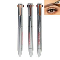 4 in 1 Eyebrow Pencil Waterproof Highlighting Brow Pencil Lasting Easy Color Eyebrow Eyeliner Pen Women Makeup Cosmetic Tool