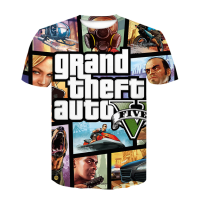 2022แฟชั่นใหม่ร้อน3D พิมพ์ R ดาวแกรนด์ขโมยอัตโนมัติเกม Gta 5พิมพ์เสื้อยืดผู้ชายผู้หญิงเสื้อยืด