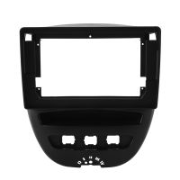 10.1 Inch Double 2 Din Car Radio Frame Accessories for Toyota Aygo Citroen C1 Peugeot 107 2005-2014 Fascia Dash Kit Stereo DVD Panel