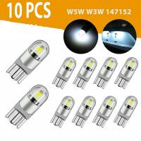 10Pcs 6000K Canbus T10 168 194 W5W โดมใบอนุญาตด้านข้าง Marker LED หลอดไฟสีขาว