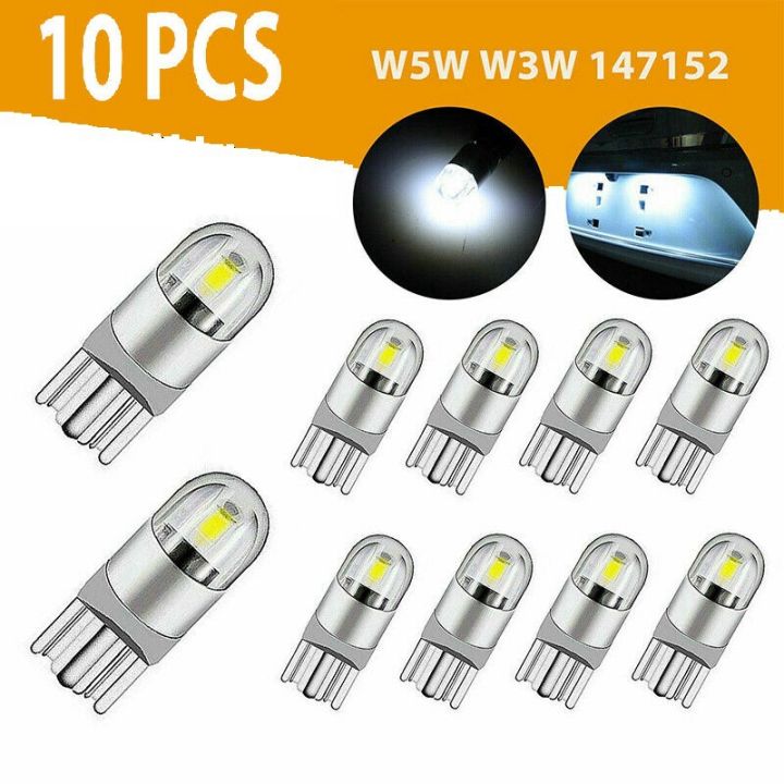 10pcs-6000k-canbus-t10-168-194-w5w-dome-license-side-marker-led-light-bulb-white