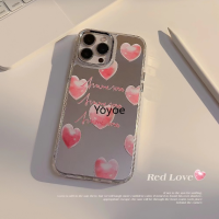 อิเล็กโทรเพลทสุดสรูเคสโทรศัพท์น้ำกระเพื่อมหัวใจสีชมพูสำหรับ iPhone 14 Plus 13 12 11 Pro Max เคสซิลิโคนนิ่มกล่องกันกระแทก