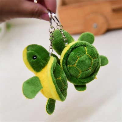 Cute Little Turtle Soft Plush Doll Keychain Tortoise Bag Pendant Kids Toys Car Keyrings Men Women Anime Keychains