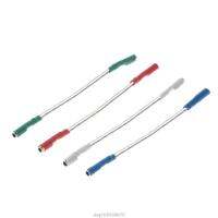 4PCS Universal Silver Leads Wires Header Wire Cable 40mm for 1.2-1.3mm Pins Turntable Phono Headshell Tonearm N19 20 Dropship
