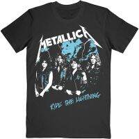 Hot sale Metallica Band Thin Lizzy band graphic Mens 100% Cotton Round Neck Short Sleeve T-Shirt  Adult clothes