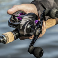 LINNHEE AM2000 รอกเบส รอกหยดน้ำ Baitcasting Reel 7.2：1 รอกหยดน้ำdc 12 + 1BB ซ้ายขวามือเบรกแม่เหล็กรอกตกปลา รอกหยดน้ำตีไกล