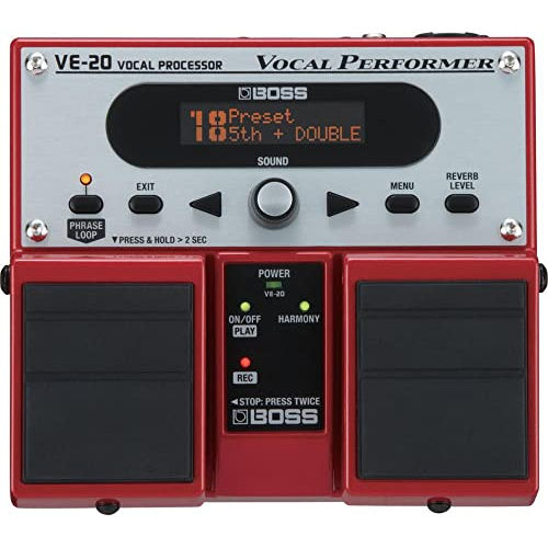 BOSS VE-20 Vocal Performer Effects Processor Twin Guitar Pedal Stompbox Guitar Pedal (VE-20)