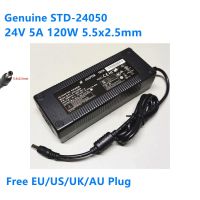 5A 24V ของแท้120W 5.5X2.5Mm STD-24050อะแดปเตอร์ AC สำหรับ TECH Power เครื่องชาร์จอุปกรณ์