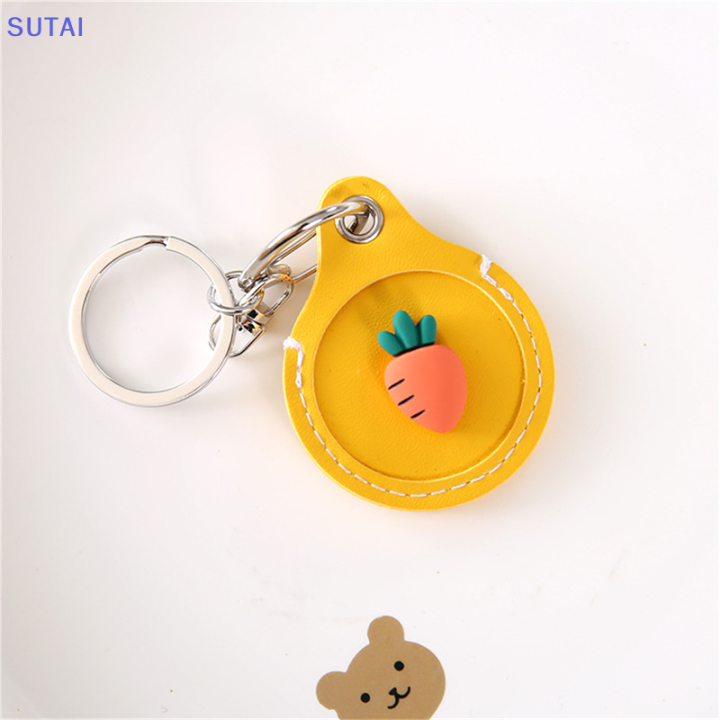 lowest-price-sutai-พวงกุญแจหนัง-pu-น่ารักป้องกันประตูล็อคควบคุมการเข้าถึงแท็กกระเป๋าใส่บัตรพวงกุญแจแหวน