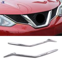 AX สำหรับ NISSAN QASHQAI CHROME ด้านหน้าตาข่าย GRILLE GRILL HEAD LIGHT 2014 2015 2016 2017 TRIM ใส่จัดแต่งทรงผม MOLDING GARNISH