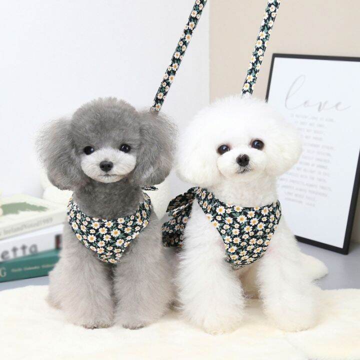 papi-pet-ชุดสายรัดสุนัขพร้อมสายจูงชุด-bownot-ชุดเจ้าหญิงเสื้อผ้าสัตว์เลี้ยงสำหรับสุนัขชุดกระโปรงเสื้อกั๊กเทียมเสื้อผ้าลูกสุนัข