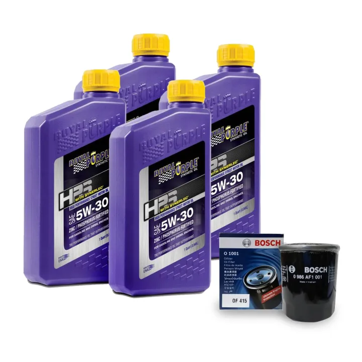 Royal Purple Hps W Synthetic Motor Oil Change Package For