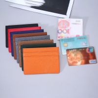 1PC PU leather ID Card Holder Candy Color Slim Card Case Wallet Unisex Bank Credit Card Holders Men 39;s Business Card Case