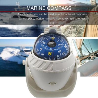 Waterproof Sea Pivoting Marine Compass With Electronic LED Light Boat Compass For Marine Navigation Positioning Compass