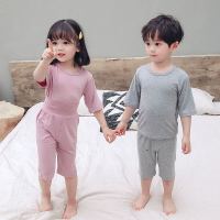 Spring Summer Baby Girls Clothes Pajamas Sets Boy Pyjamas Kids Homewear Modal Nightwear Childrens Indoor Clothing Pijamas Suit