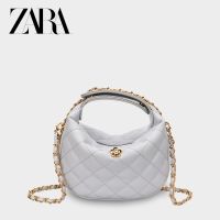 ZARAˉ Zara summer handbag female 2023 new trendy fashion rhombic chain bag small fragrance style all-match shoulder messenger bag