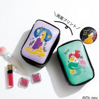 △ Japanese magazine appendix storage bag mermaid portable large multi-functional double-layer carry-on finishing bag PU cosmetic bag