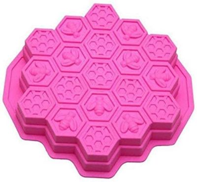 พิมพ์ซิลิโคน รังผึ้ง 19 ช่อง(คละสี) 19 cavity Honeycomb อย่างดี จึงสามารถสัมผัสกับอาหารได้