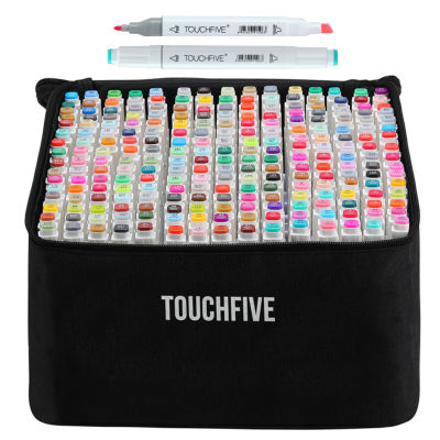 TOUCHFIVE ชุดเครื่องหมาย 12 30 40 80 สี Dual Tips แอลกอฮอล์กราฟิก Sketching Markers ปากกาสำหรับ Bookmark Manga Drawing Art Supplies-zptcm3861