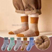 Children 5 Pairs Winter Thick Terry Keep Warm New Year Kids Boys Girls Socks